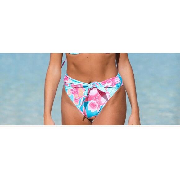 Kenny Flowers Swim Bikini Bottom Tie Front Fronds With Benefits - Picture 9 of 11